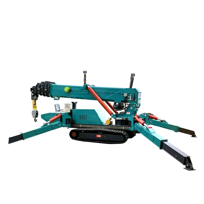 3 Ton Knuckle Boom Foldable Lifting Construction Mini Hoist Cranes Telescopic crawler spider Crane