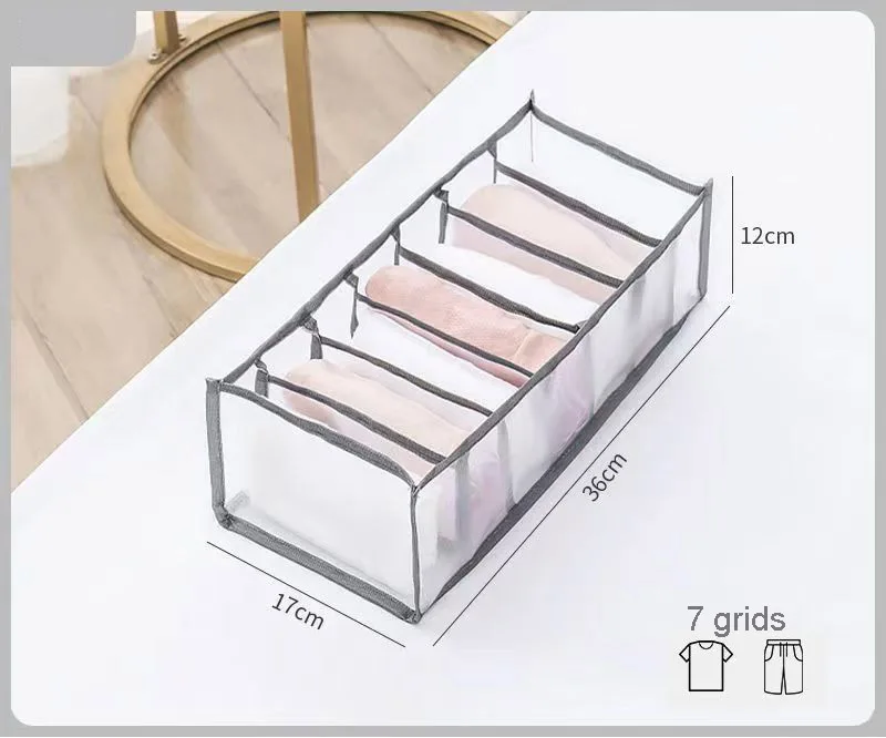 1 set of clothing underwear socks Drawer Storage Organiser   Underwear Clothes Drawer  Divider washable transparent