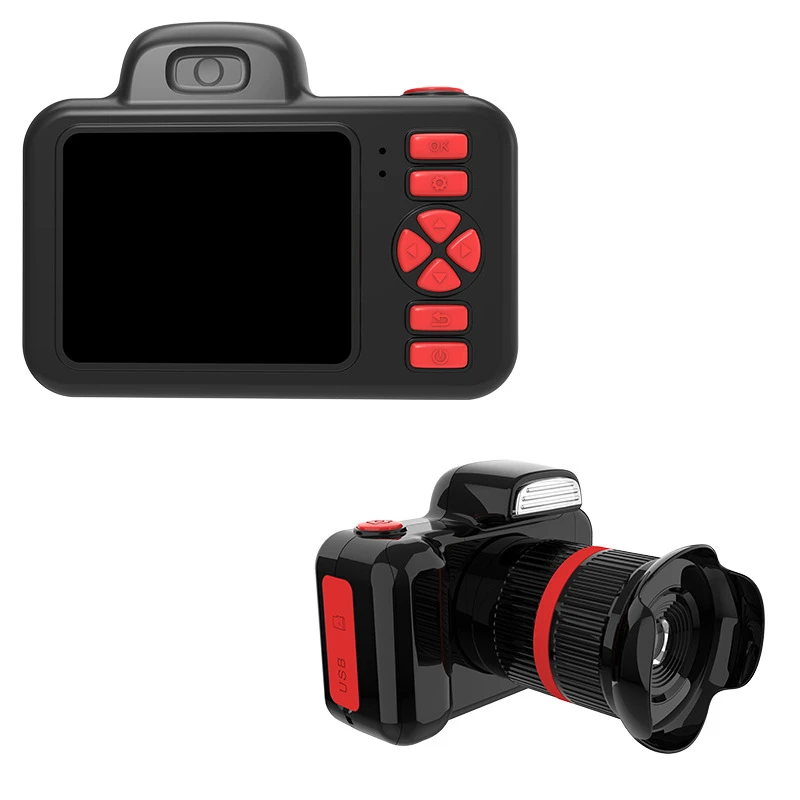 D31 New Model Digital Camera 360 Rotate Lens 26MPX MP3 Video Child DSLR Camera Hd Video Selfie Kids Cameras