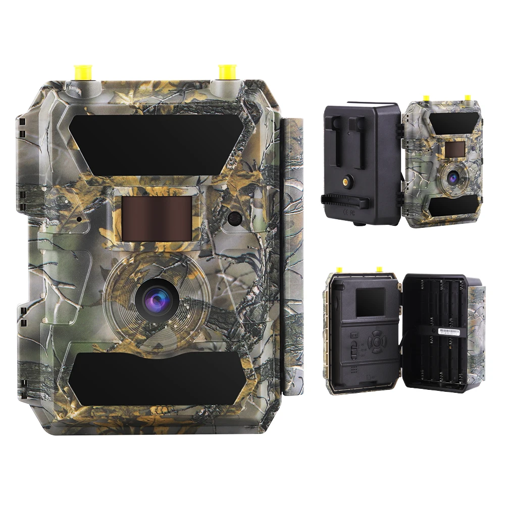 Factory Solar Powered 12MP/1080P FHD APP Wildlife Game Outdoor Hunting Trail Camera