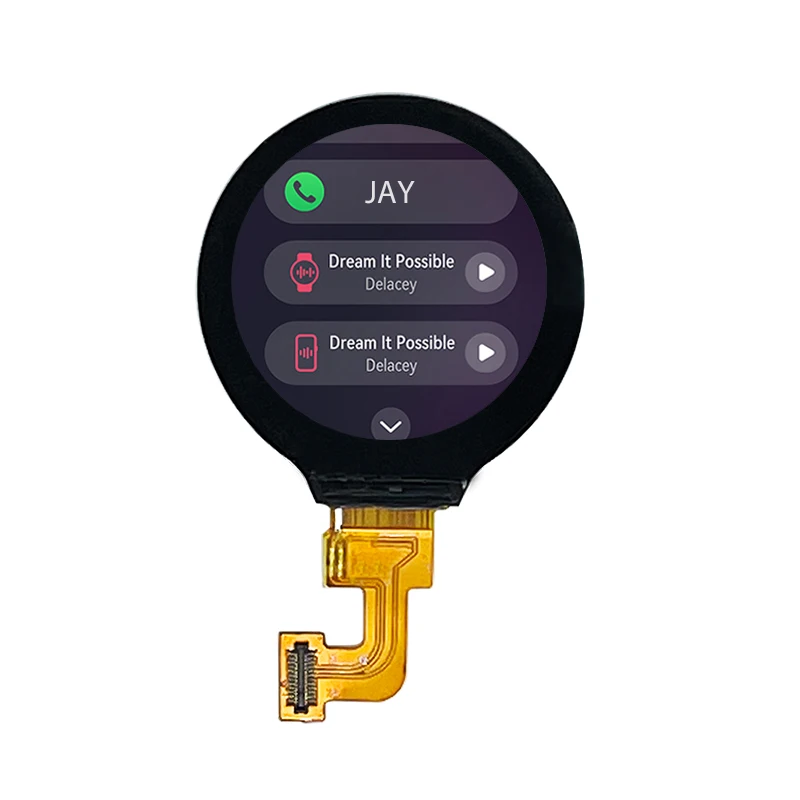 LCM 1.28 inch round TFT Display DIY Customized OEM ODM LCD Module Smart Wear watch 240x240 High Resolution with Touch Panel