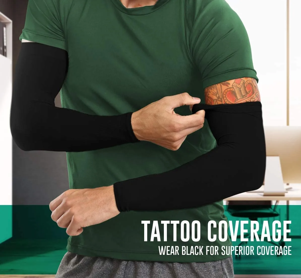 
Cooling Sports Compression Athletic Elastic Spandex Polyester Uv Sun Protection Cycling Arm Sleeve 