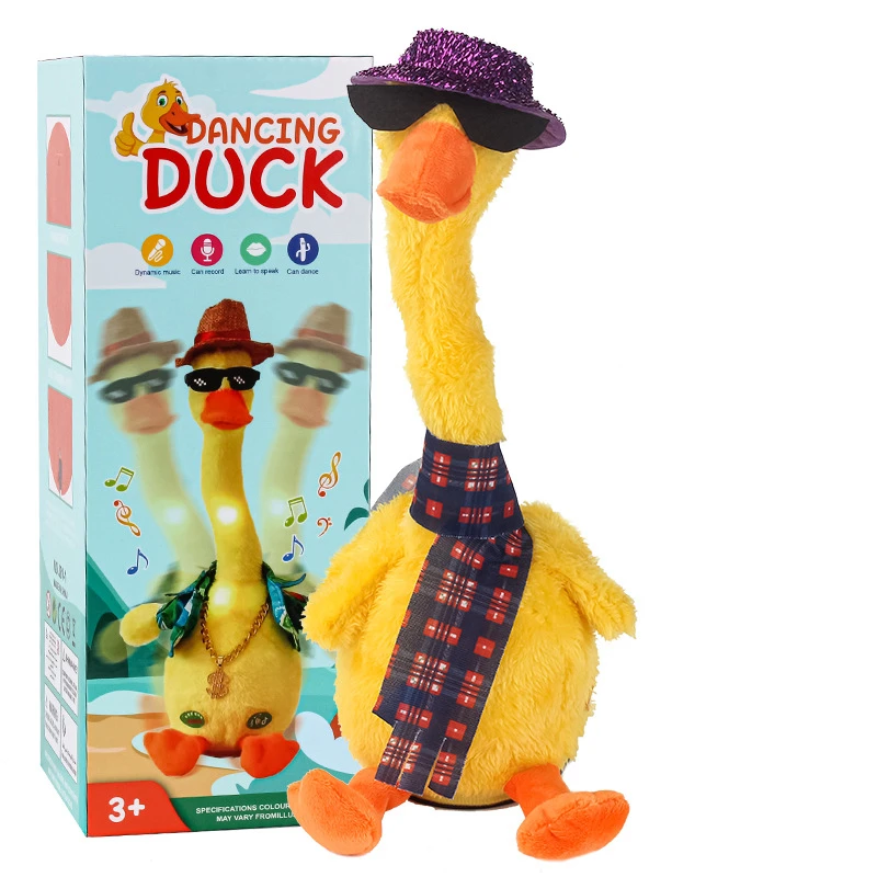 Plush Talking Duck Toys Electric Repeat Rereading Plush Toys