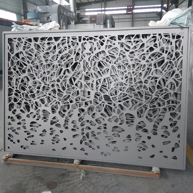 Laser cut corten steel fence panels