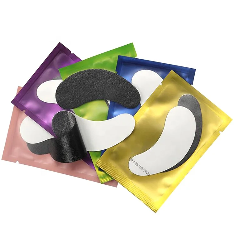OEM factory lint free black under eye eyelash extension gel patch pad