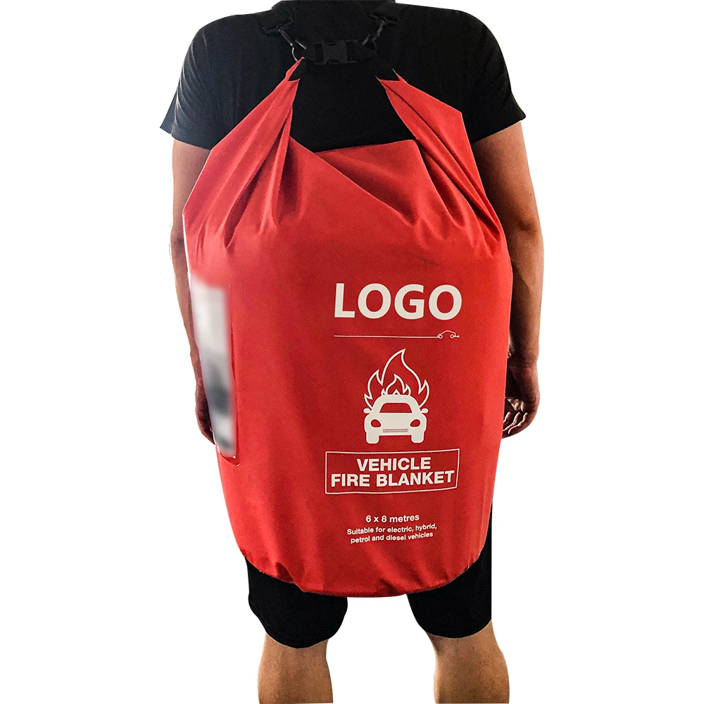 Бесплатный дизайн, профессиональное огнестойкое огнеупорное одеяло для автомобиля, 6 м * 8 м