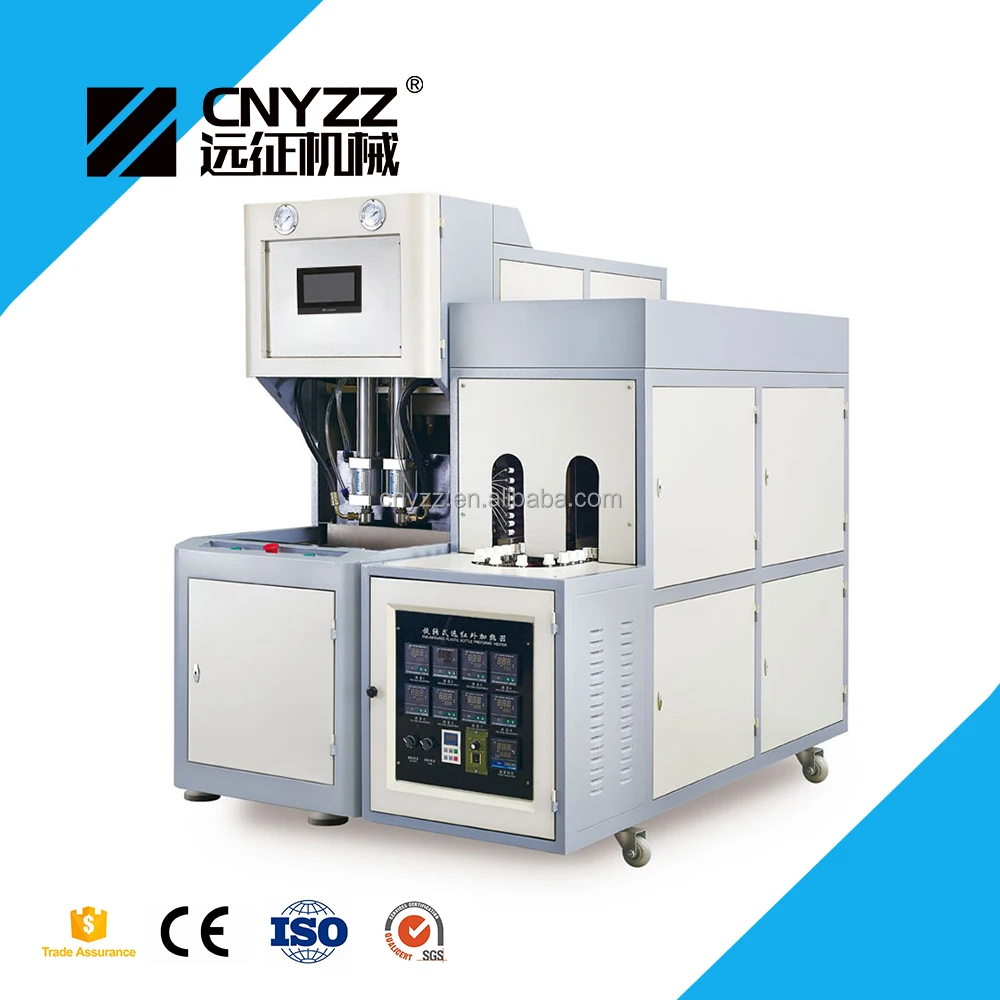 Полуавтоматическая машина для выдувного формования пластиковых бутылок из ПЭТ объемом 2 л