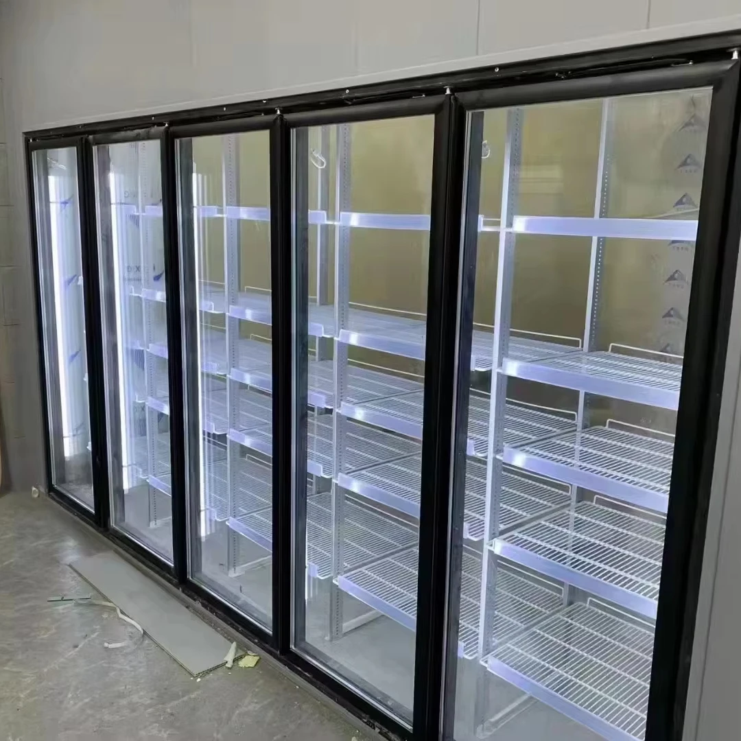 Display Cold Room Commercial Beer Cave Doors Walk In Cooler With Display Glass Doors Cold Room For Sale Bargain Price