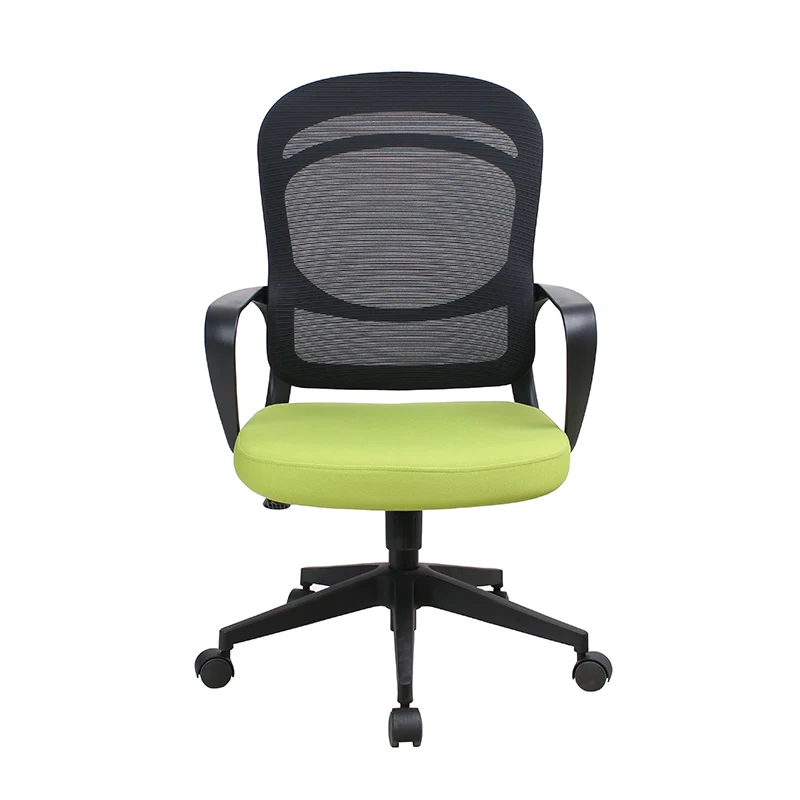 Fixed Armrest Customized Heigh Adjustable Executive Mid Mesh Back Office Computer Chairs