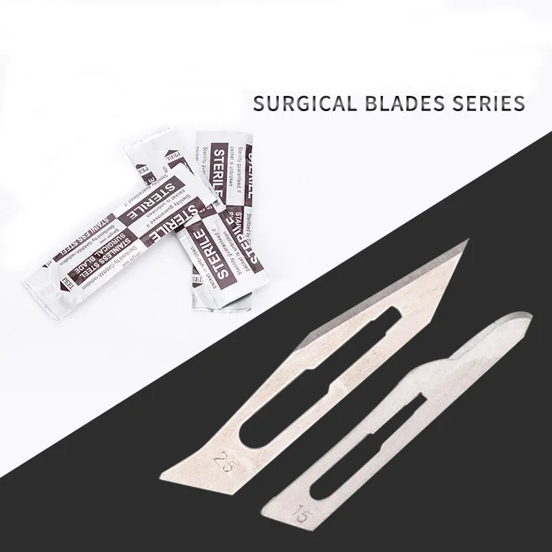 Universal disposable carbon steel stainless steel  sterile scalpel dental sterile surgical blade
