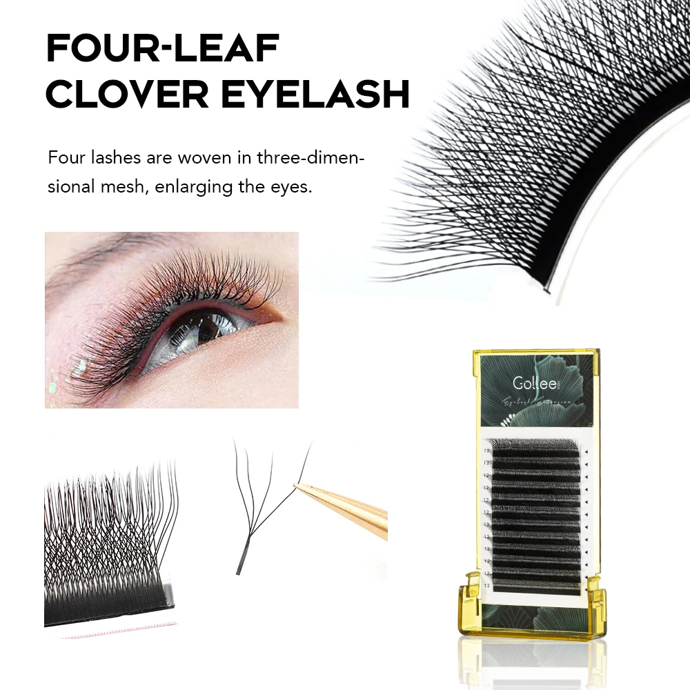 Gollee W Shape Auto Fans Eyelash Extensions Y W C D 0.05 Tryphena eyelash Mega Volume Yy Eyelash Extensions