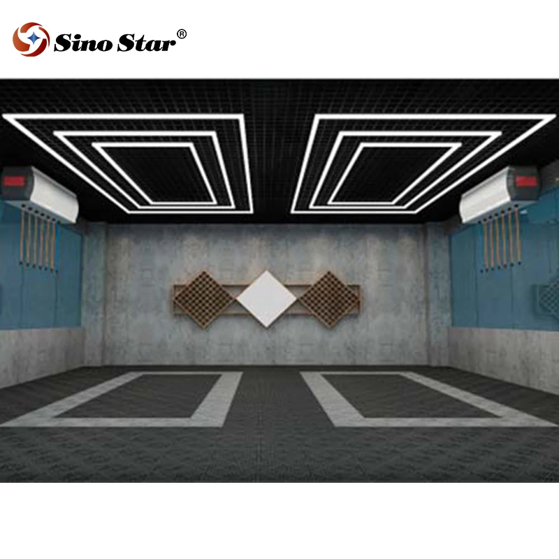 ST2048 Auto Lighting System 508W High lux led liner lights for the auto maintenance booth