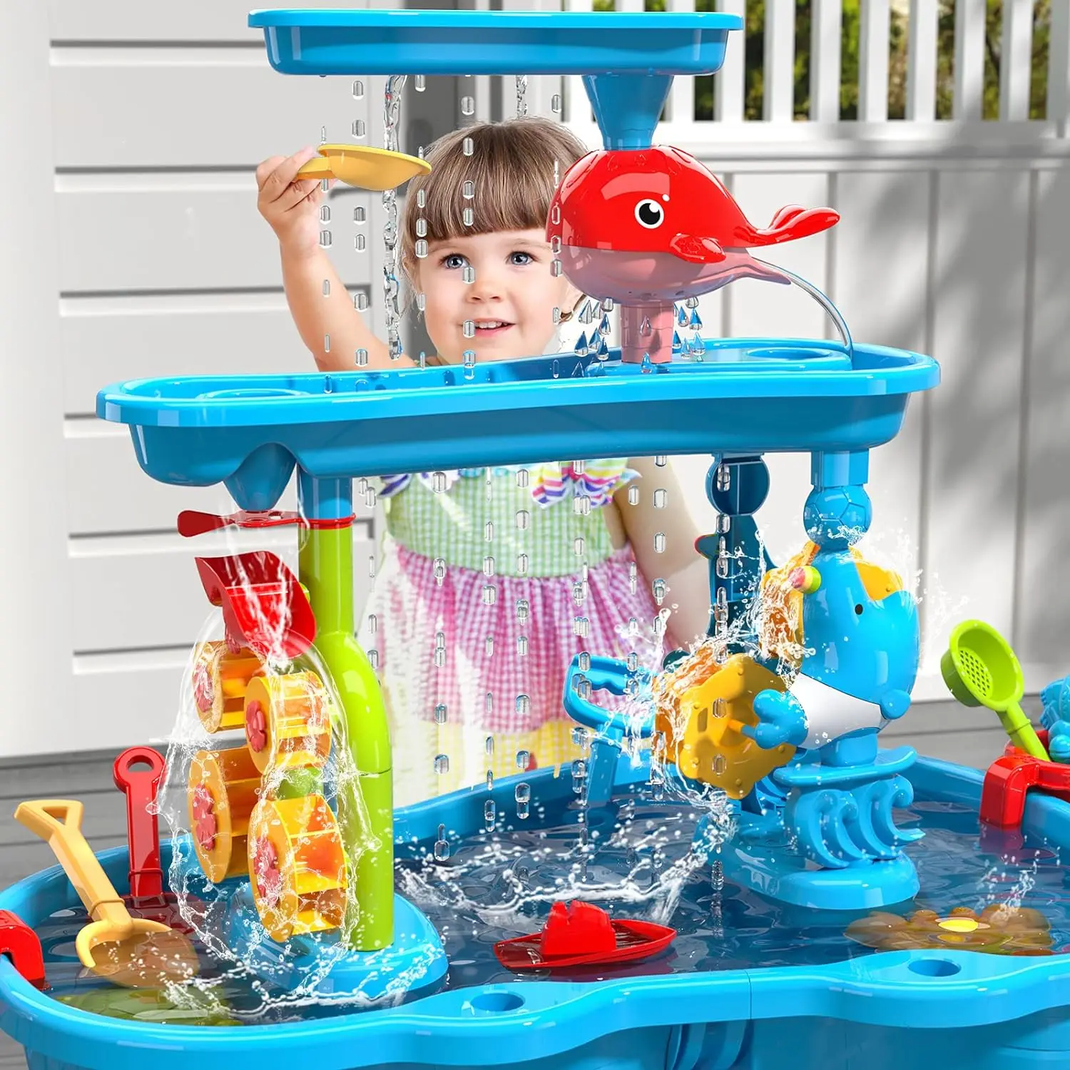 Water Table for Toddlers Kids Splash Sand Table Water Toys summer beach toys for kids
