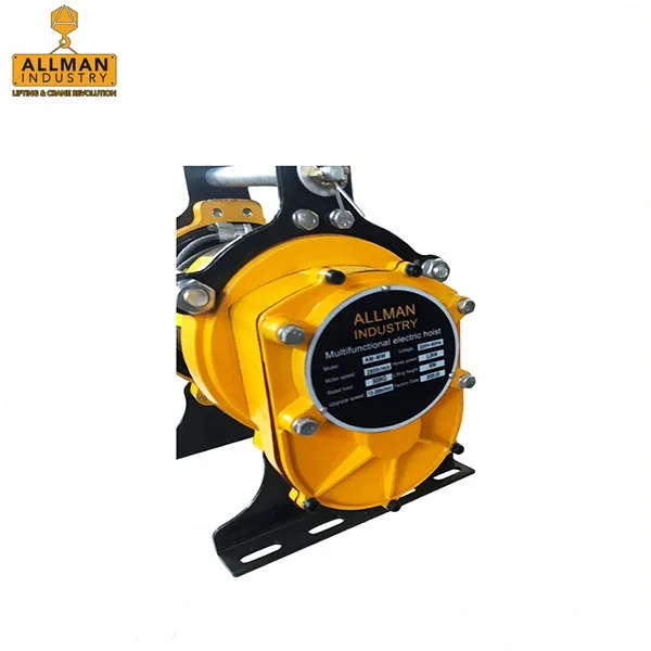 ALLMAN electric cable pulling winch with hook
