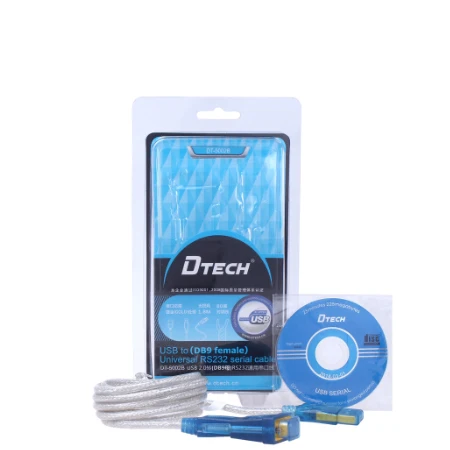 DTEC 6 Feet Usb 2.0 to Rs232 DB9 Female Serial Adapter Converter 1 Years 5V DT-5002A DT-5002B FT232RL 96.47g 200MA DTECH GCAN