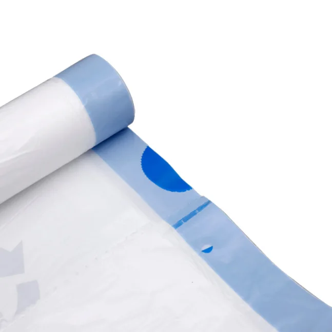 Customized heavy duty plastic bag package waste garbage plastic rubbish bag in rolls medium size