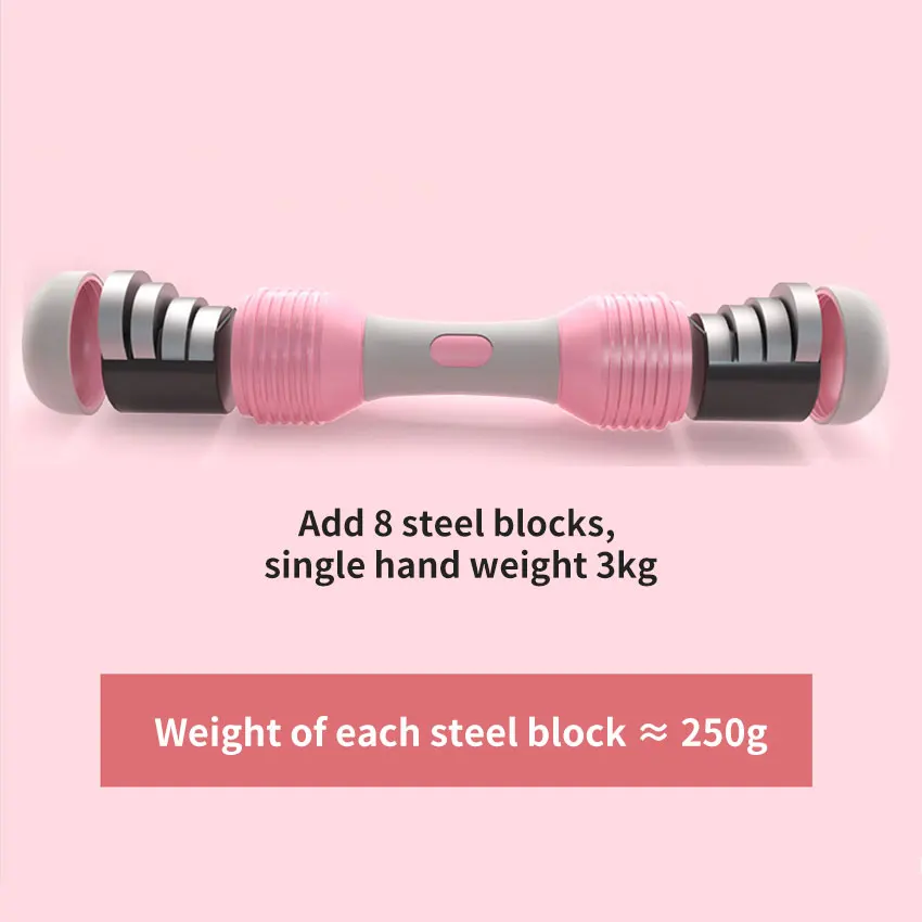 Custom Cheap Vinyl Neoprene Hex Dumbbells 5kg Gym Equipment Adjustable Dumbbell Set.