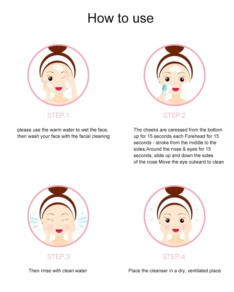 
2020 New rechargeable Face Brush Private Label Waterproof Pore Cleaner Mini Sonic Electric Silicone Facial Cleansing Brush 