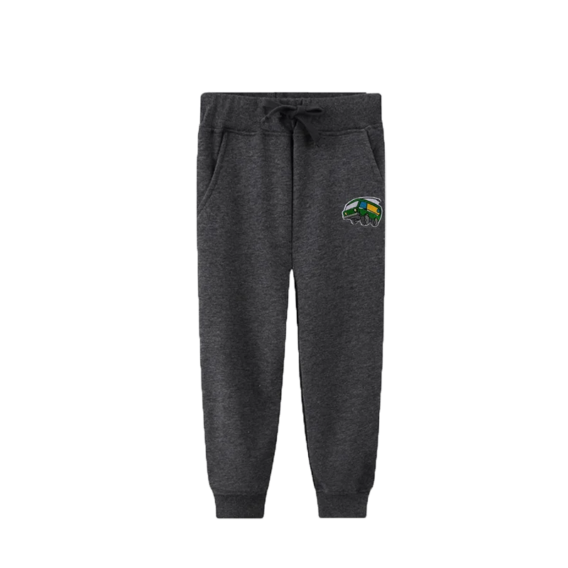 Custom Comfy Organic Cotton Hip Hop Kid Straight Leg Harem Trousers Children Boy Pants For School Track