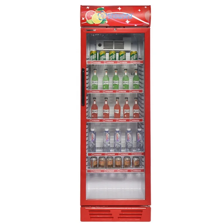 Quality Assurance LC-380 Snowsea Custom Upright Freezer For Supermarket Commercial Upright Freezer Showcase