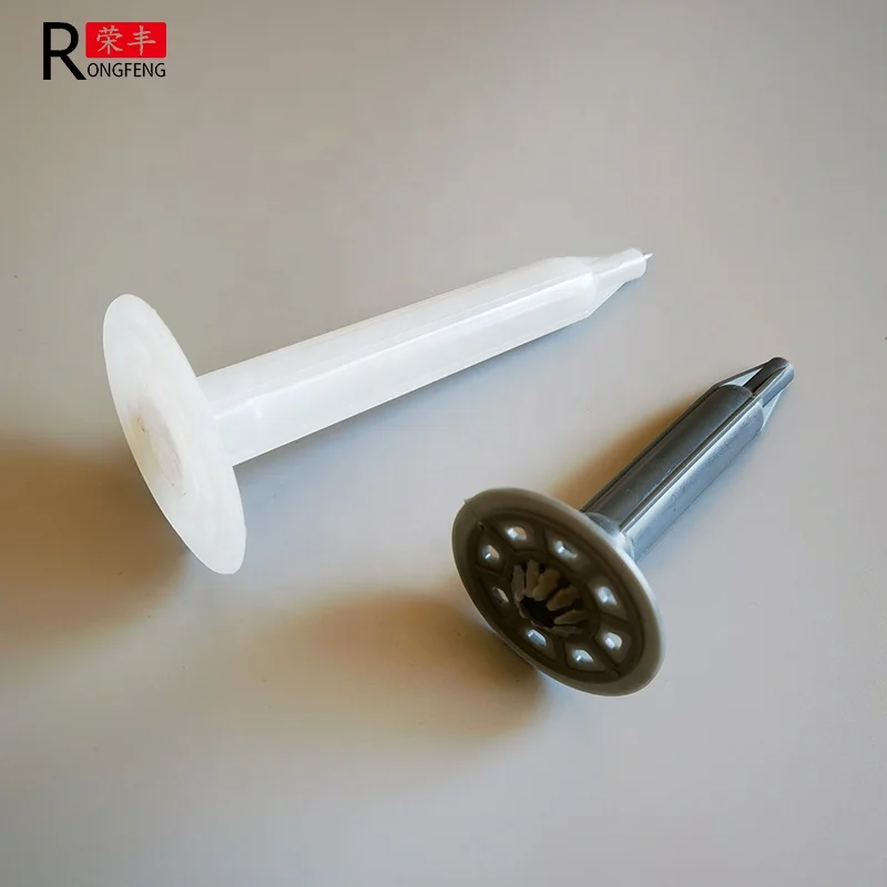 Plastic insulation fastener for Exterior Wall Insulation