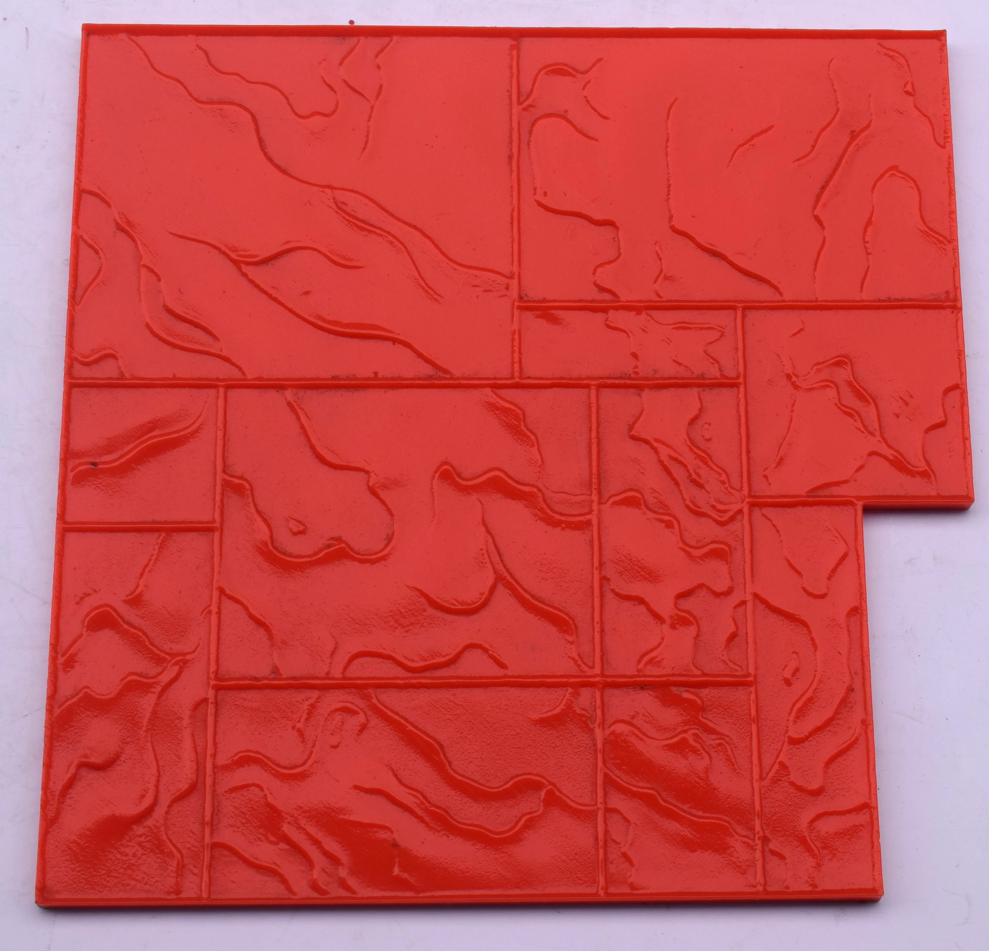 Wood Patterned Printed Concrete Stamping  Flooring Mould Stamped Rubber Concrete Mat Floor  Imprinted rubber concrete stamp mats