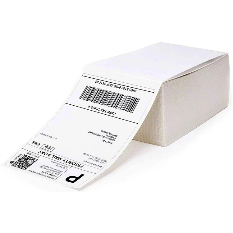 4*6 inch Thermal Adhesive Sticker Label Paper Roll for Barcode Logistics Shipping Printing Thermal Label Sticker