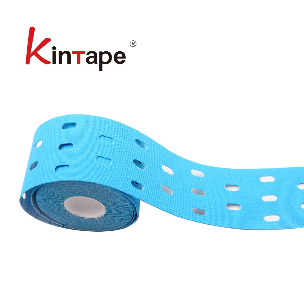 5cm*5m Perforated Muscles Sports Adhesive Tape Therapeutic Care Elastic Physio Punched Kinesiology Tape Bandage Breathable