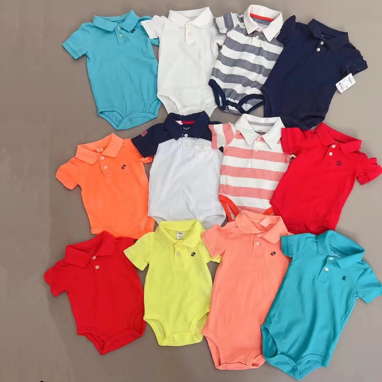 Branded Garment stock original overruns baby rompers 0-24M baby play suits onesie baby sleepsuits jumpsuit for boys