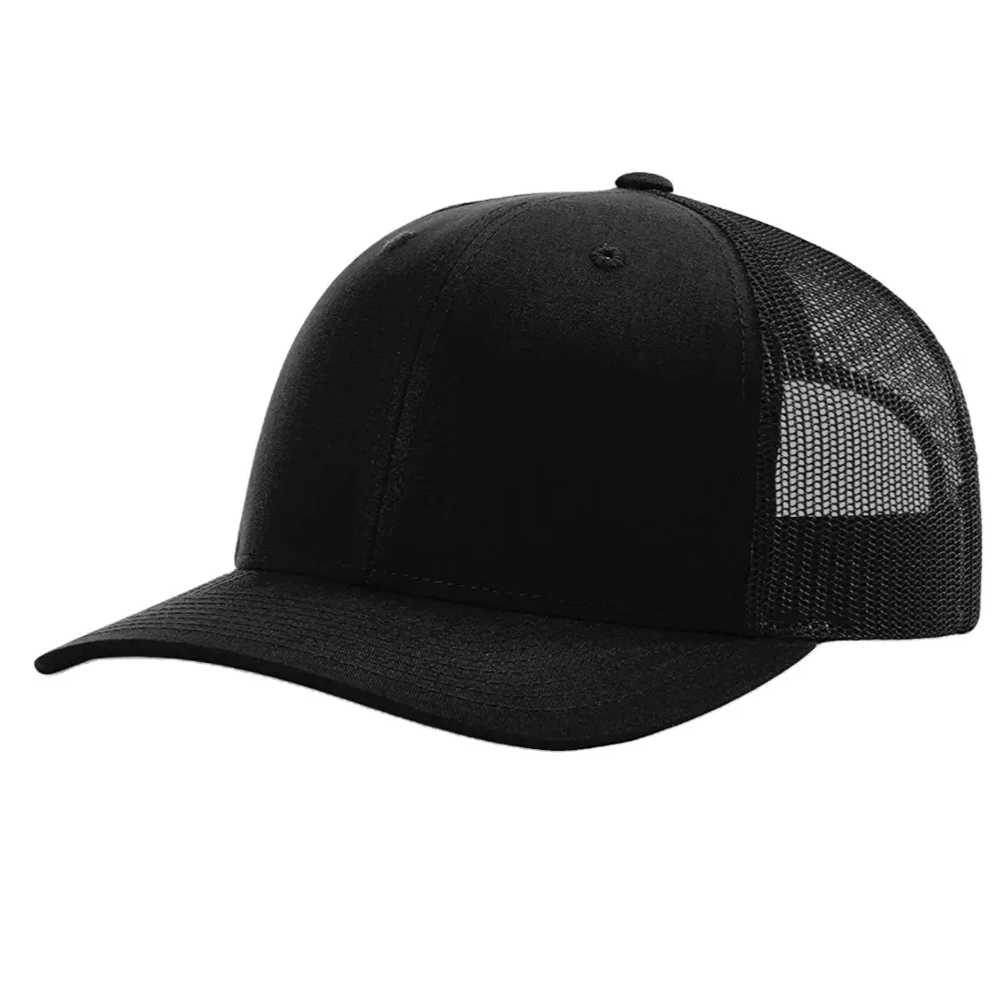 Slightly curved brim truck hat for men,outdoor sunshade mesh hat,mountaineering and fishing trucker hat