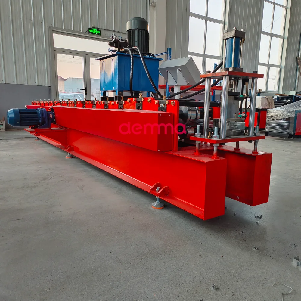 Automatic Galvanized Steel Purlin C Stud U Channel Pre Punch Roll Forming Machine