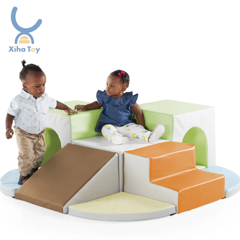 Kid Sponge Soft Play Set Daycare Furniture Indoor Playground Soft Foam Toy Kid Gym Educational Play Toy Synaesthesia Training