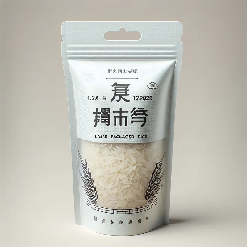 Custom Rice Packaging Bag Storage Leakage Prevention 5kg 10kg 25kg 50kg Plastic Package Rice Bag With Wrist Buckle