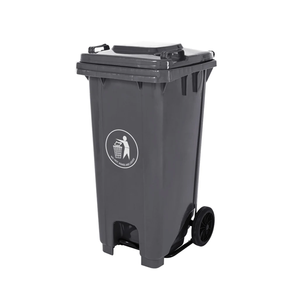 Тип педали hdpe Пластиковый Мусорный бак 120л квадратные мусорные баки