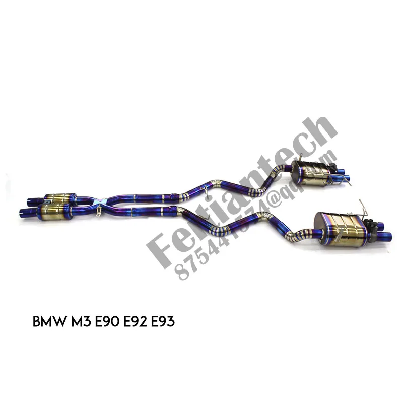 Фабрика OEM выхлопных газов Catback для BMW E90/E92/E93 M3 4 0 л из титанового сплава высокопроизводительный глушитель с клапанами