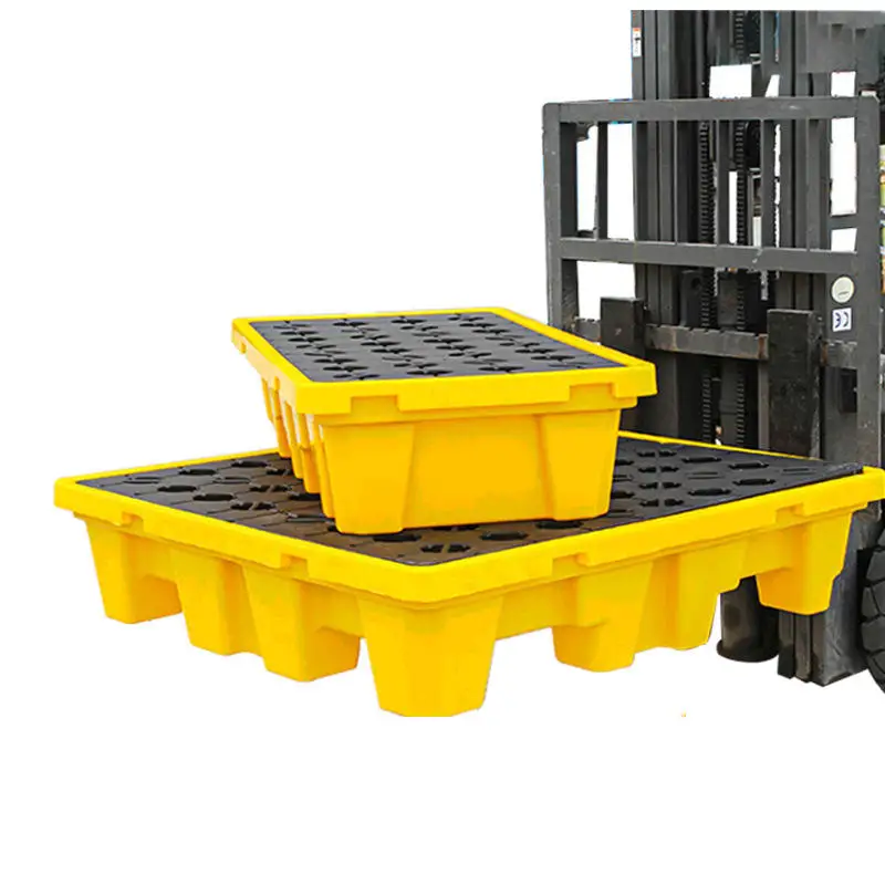 Chemical Oil Spill Containment Plastic Pallets Secondary Containment Pallets For Drums