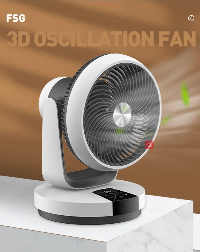 2022 New-Arrival High Quality 3D Oscillation DC Motor Silent Table Air Circulator Fan