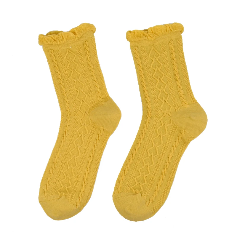 children girls school socks, kids knee high floral cotton socks