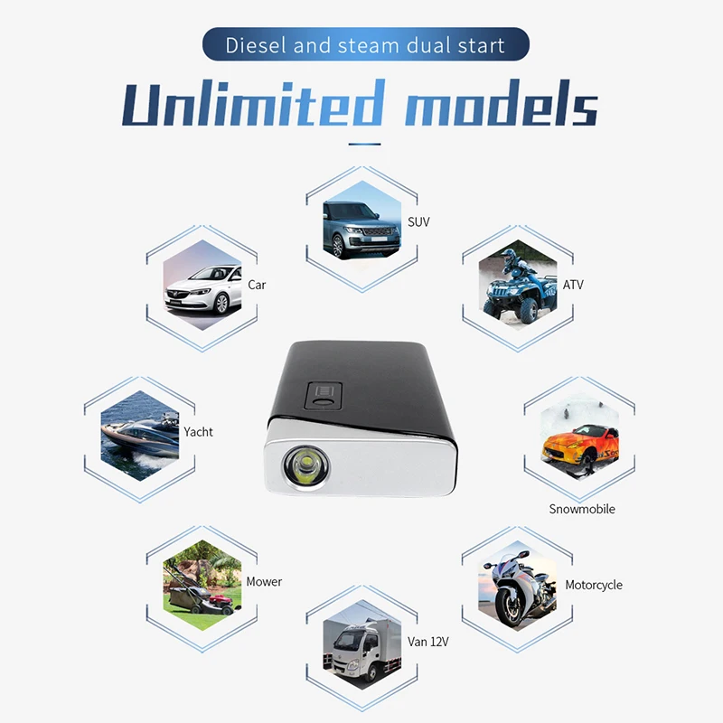 12v car power bank other car light accessories Portable Camping Lamp16800mAh start current 300A peak current 600A jump starter