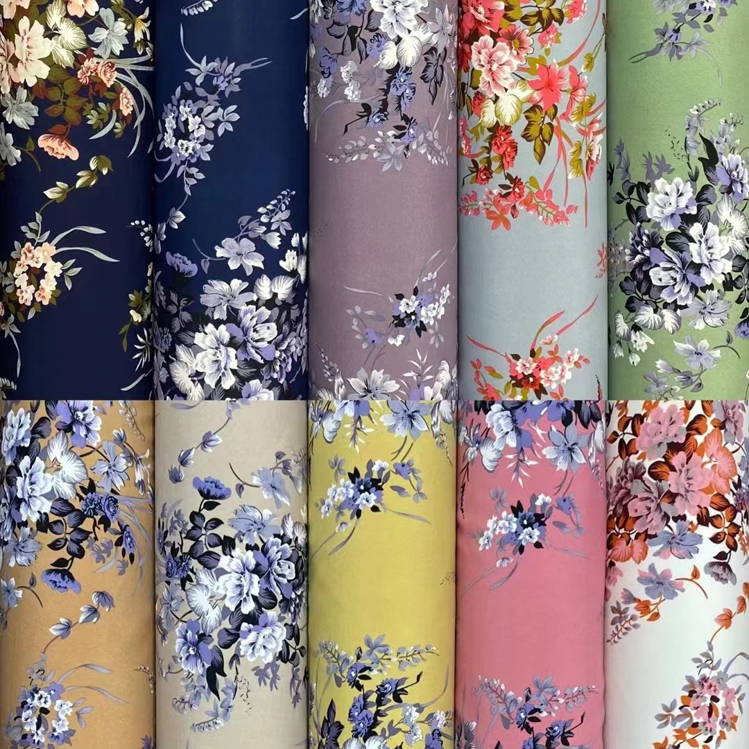 Polyester Spandex Swimwear 4 Way Stretch Fabric Flower Terry Fabric For Bikini Swimsuits Swimming Trunks Fabricas De Telas