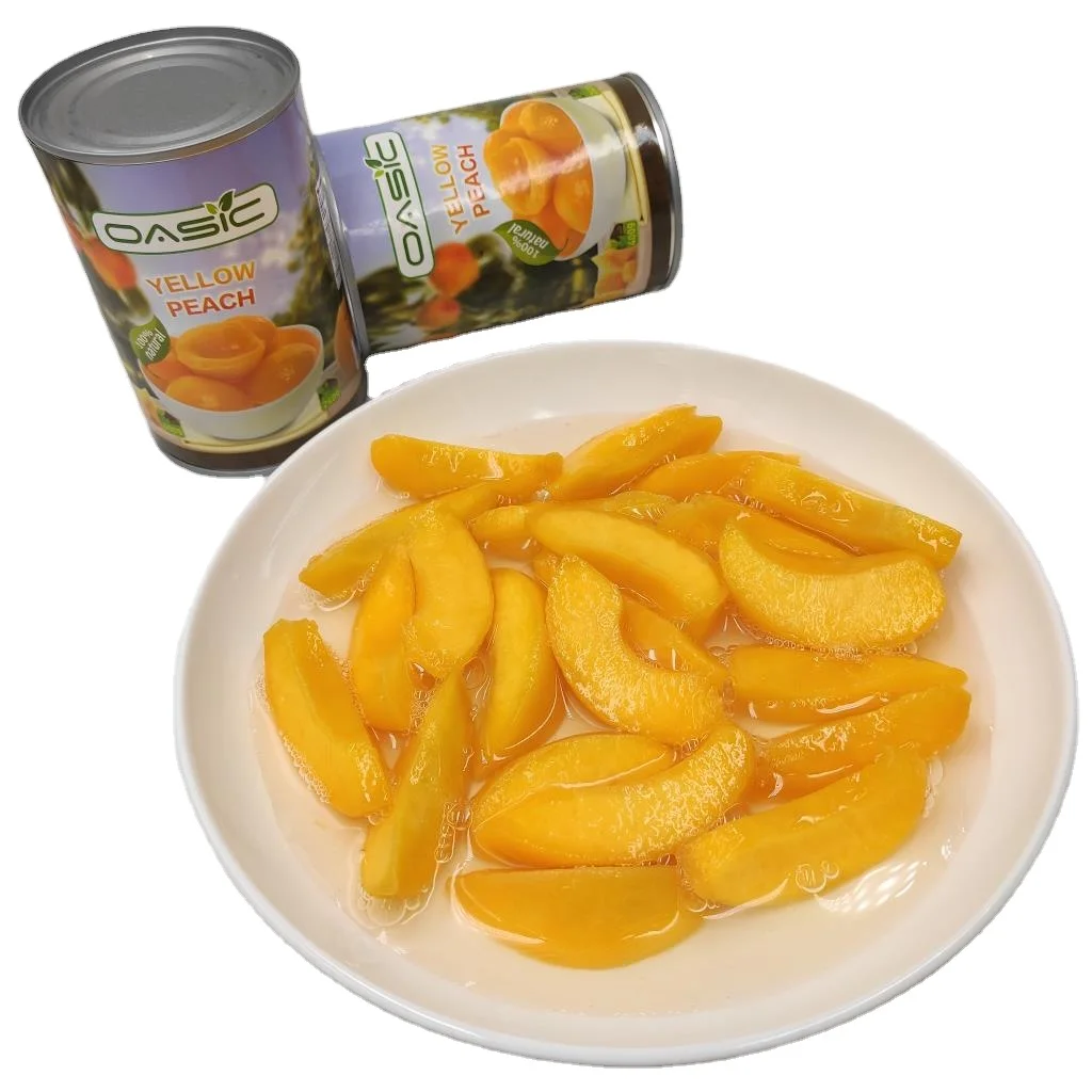 2022 лучшее качество оптом консервированные фрукты свежий желтый персик в легком/Тяжелый сироп 820