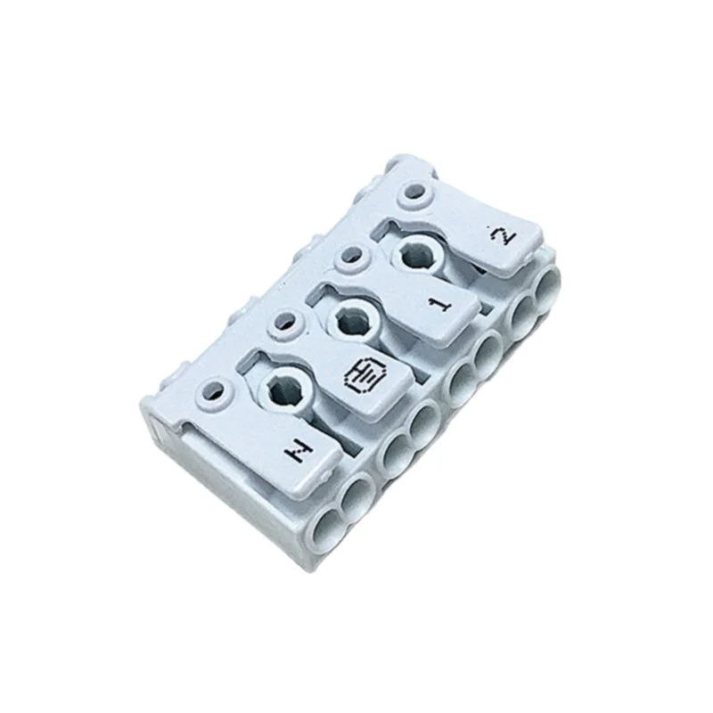 VDE 4 Pin Push in wire connector with earth plate