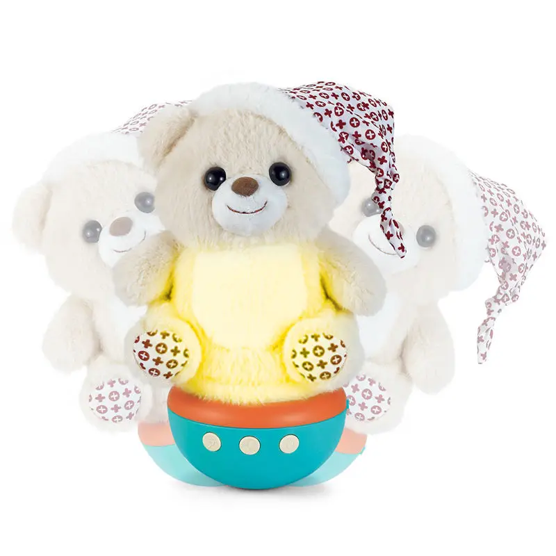 Creative Talking Bear Duck Tumbler Dolls Toys Soft Stuffed Music Animal Toys Cute Night Light Plush Duck Toys For Girl