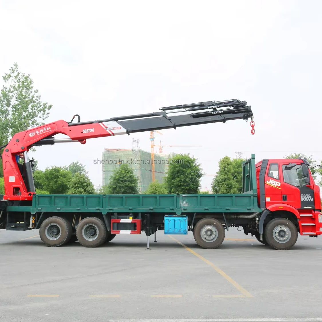 Новый Грузовой Автомобиль faw 8x4 с 20-тонным 25-тонным 30-тонным погрузчиком гидравлический телескопический подъемный кран на продажу