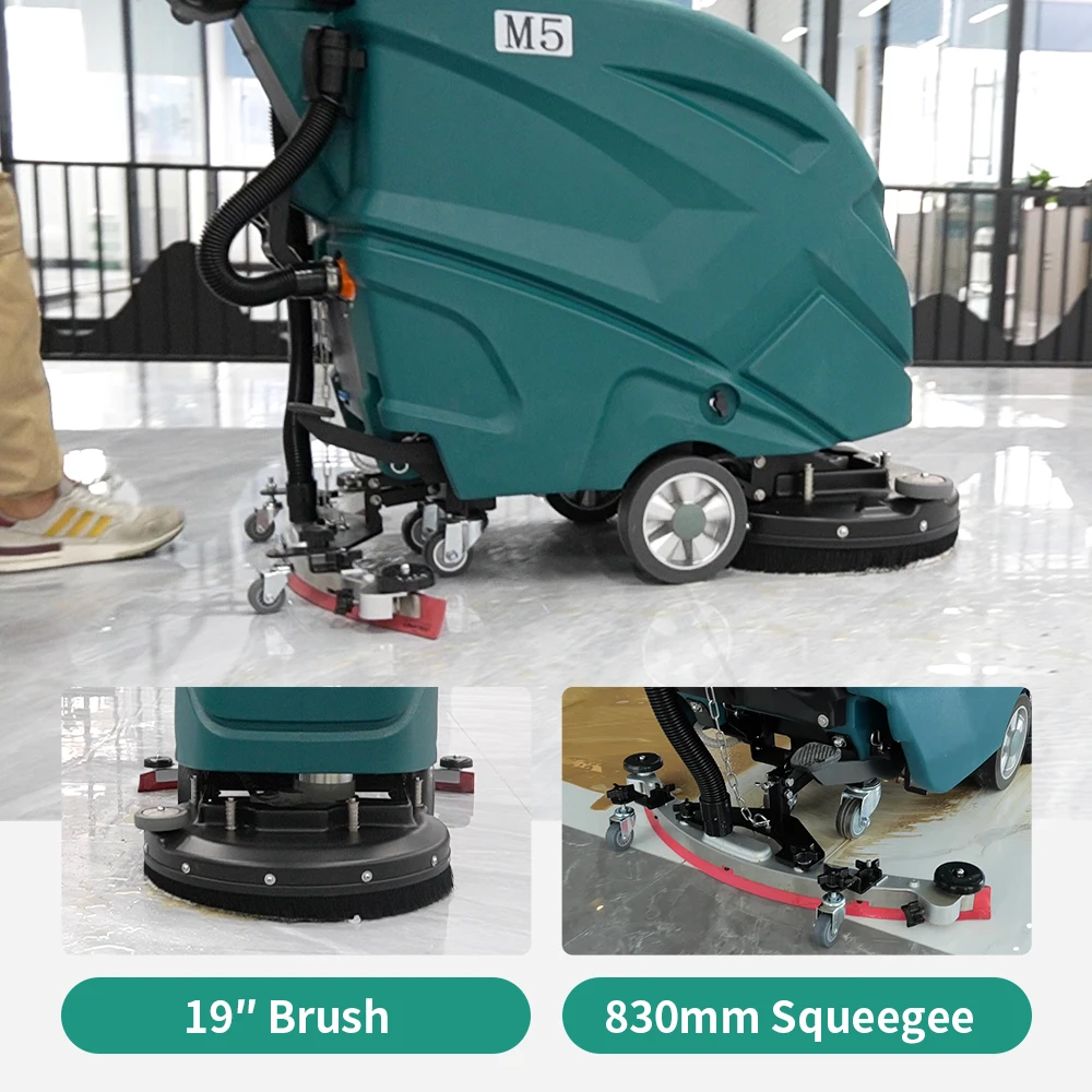 Floor Cleaning Machine 50L Clean Water Tank Mini Floor Scrubber