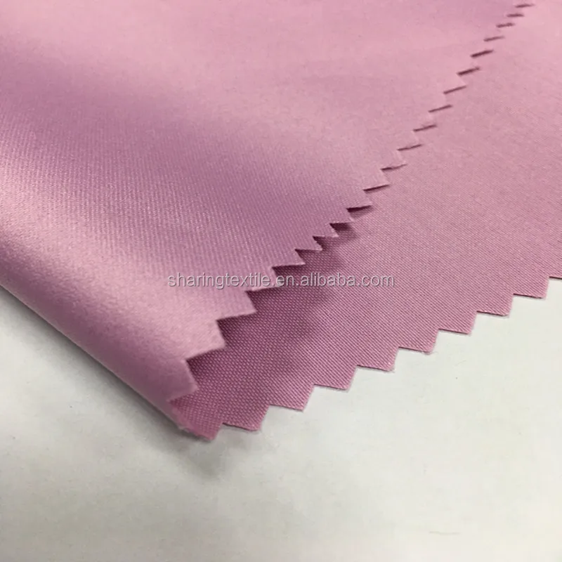 Eco-friendly Recycled Polyester RPET 75D*150D Matte Full Dull Tribute Silk Heavy Duchess Satin Drill Fabric for Bridal Dress