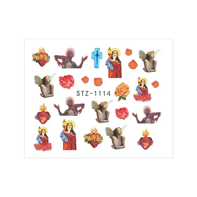 Angel Cupid Stickers for Nails Decals Cherubs Nail Art Water Sliders Manicure Transfer Wraps Tattoo Decorations