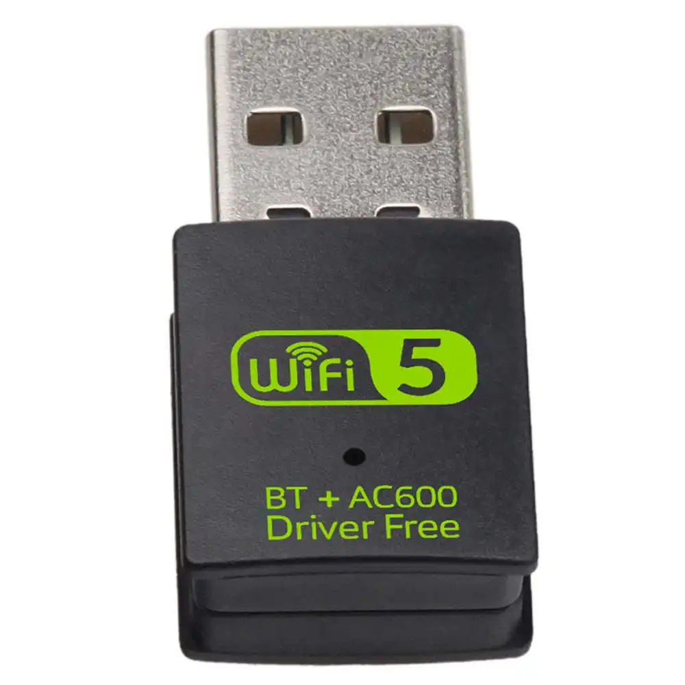Бесплатный драйвер USB2.0 BT + AC600 Dongle Usb 600 Мбит/с WiFi 5 беспроводной LAN адаптер