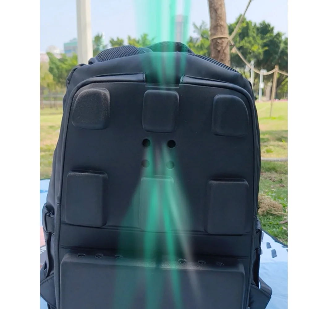 Durable Anti Theft Business Travel Laptop Backpack with Cooling Fan College School Computer Bag Fits 15.6 Inch Notebook