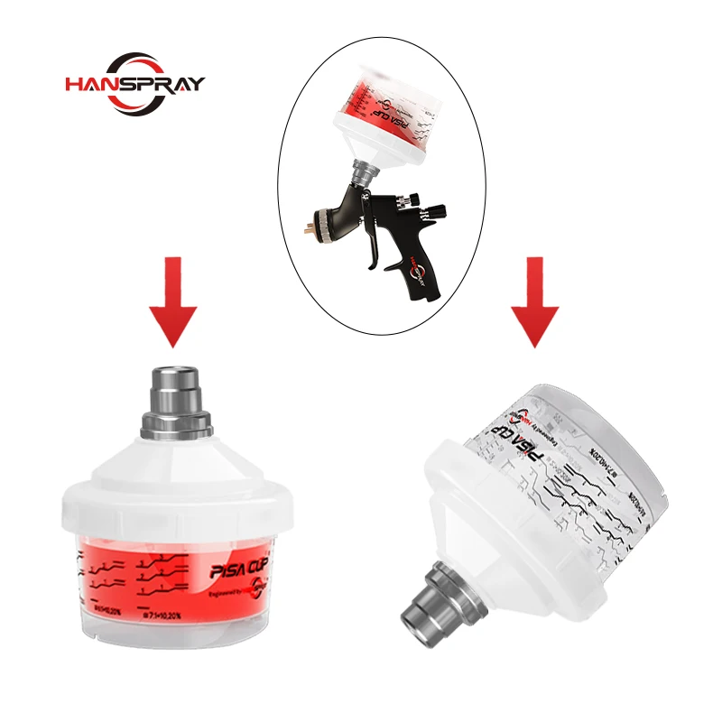 Auto disposable pp paint spray mixing cup Paint Spray Cup For Machine painting
